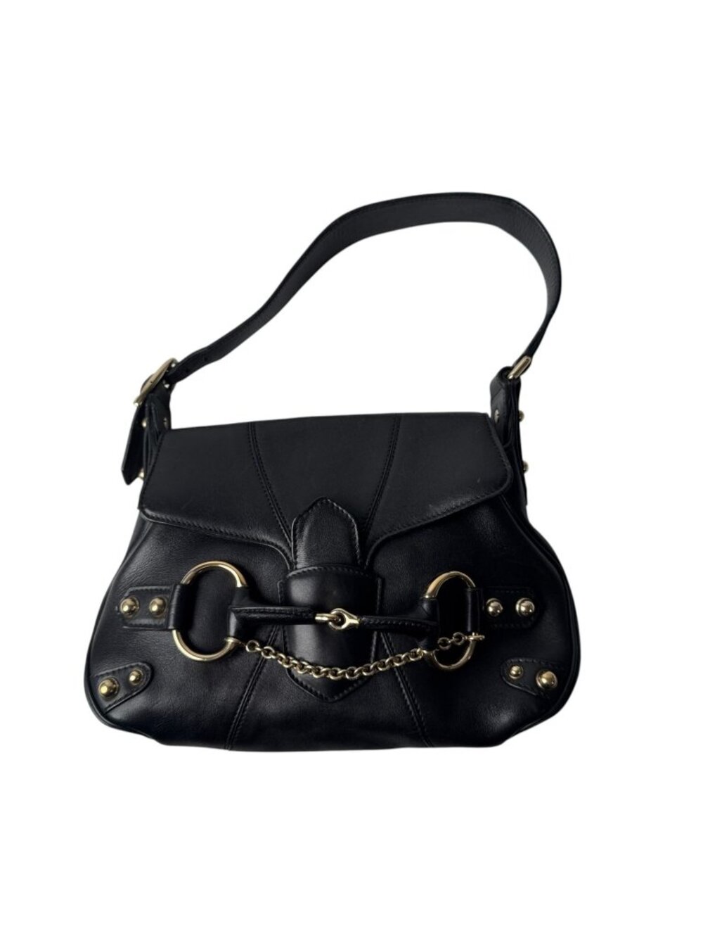Gucci Horsebit Handbag Black